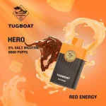 Tugboat Hero 8000 Puffs Red Energy