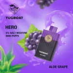 Tugboat Hero 8000 Puffs Aloe Grape