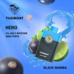 Tugboat Hero 8000 Puffs Black Mamba